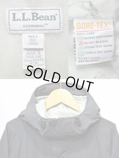 画像3: 90-00's L.L.Bean STOWAWAY GORE-TEX ジャケット “BLACK” (3)