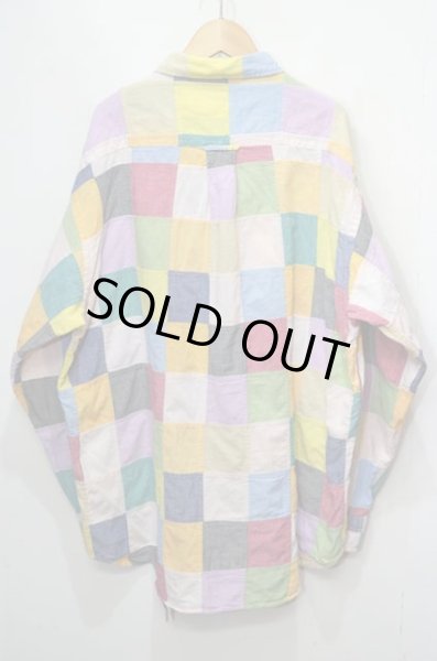 画像2: 90's ORVIS パッチワークシャツ (2)