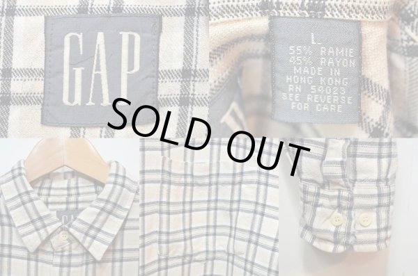 画像3: 90's OLD GAP レーヨンシャツ (3)