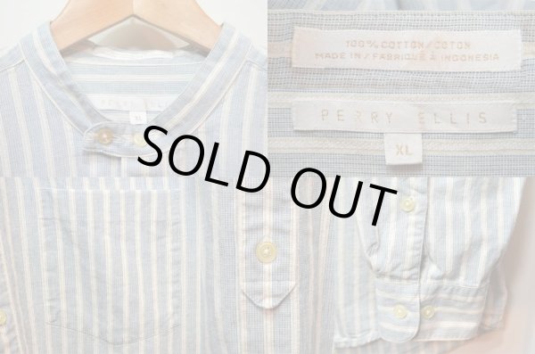 画像3: 90's PERRY ELLIS バンドカラーシャツ (3)