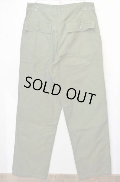 画像2: 60's US.ARMY コットンサテン ベイカーパンツ (2)