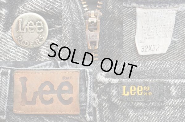 画像3: 90's Lee ブラックデニムパンツ “ケミカルウォッシュ / MADE IN USA” (3)