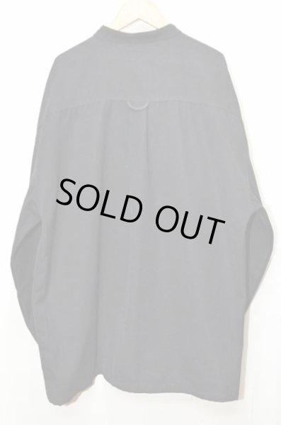 画像2: 90's BAi EXPRESS チンスト付き バンドカラーシャツ “BLACK” (2)