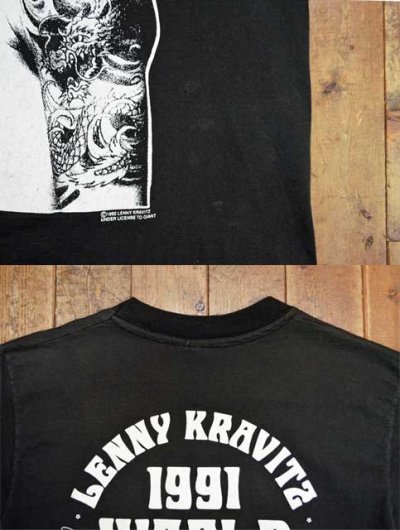 画像1: 90's LENNY KRAVITZ Tシャツ “1991 WORLD TOUR”