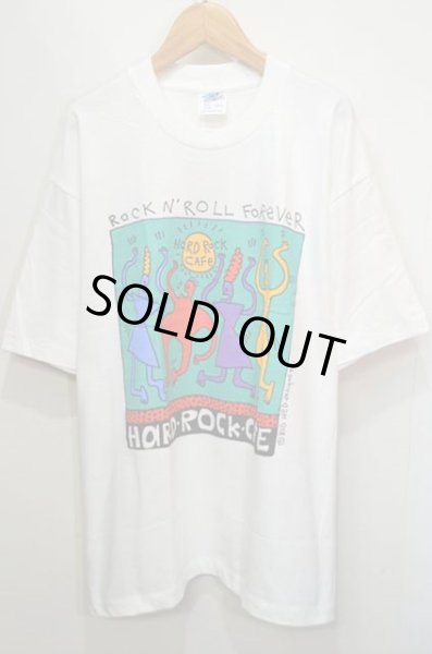 画像1: 90's Hard Rock CAFE×BIG HED designs プリント Tシャツ “DEADSTOCK” (1)