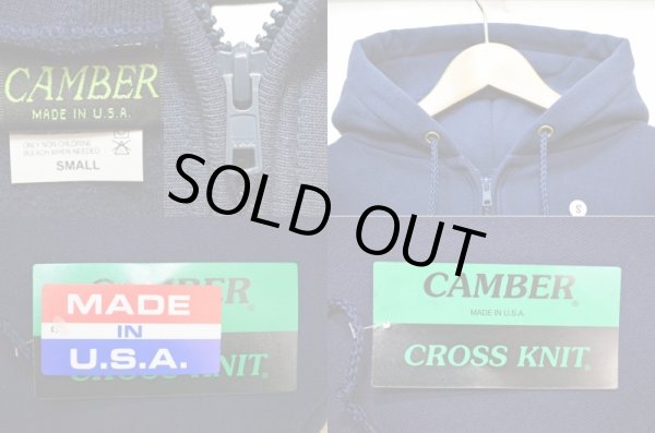 画像3: 新品 CAMBER CROSS KNIT ZIPPER HOODED “NAVY / USA製” (3)