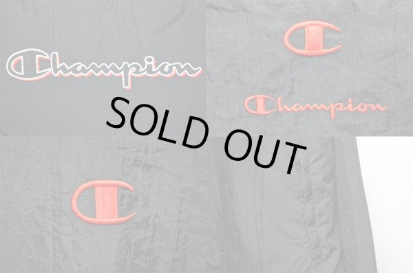 画像4: 90's Champion Vネック ナイロンプルオーバー (4)