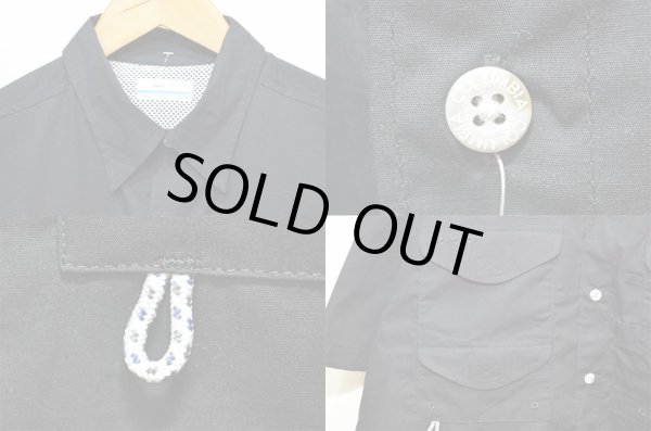 画像4: 新品 Columbia PFG S/S ナイロンフィッシングシャツ “BLACK” (4)