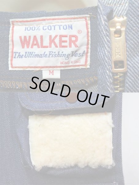 画像3: 70's WALKER デニムフィッシングベスト (3)
