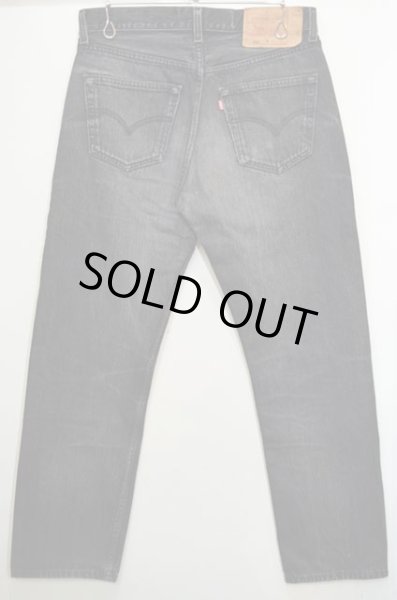 画像2: 90's Levi's 501 ブラックデニムパンツ “ヒゲ / CANADA製” (2)