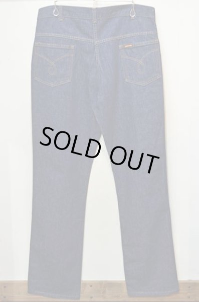 画像2: 70's SADDLE KING 5ポケット デニムパンツ “真紺” (2)