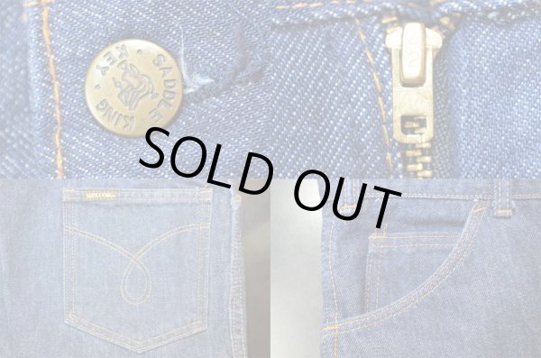 画像4: 70's SADDLE KING 5ポケット デニムパンツ “真紺” (4)