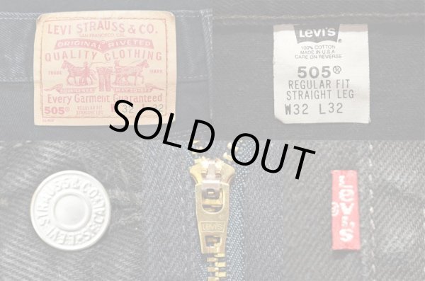 画像3: 90's Levi's 505 ブラックデニムパンツ “MADE IN USA” (3)