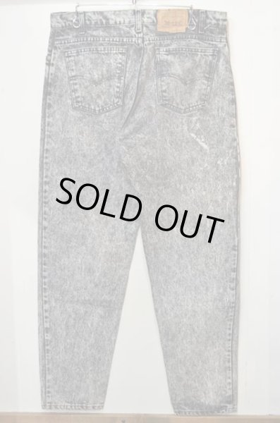 90's Levi's 550 ケミカルウォッシュブラックデニムパンツ “MADE IN USA”