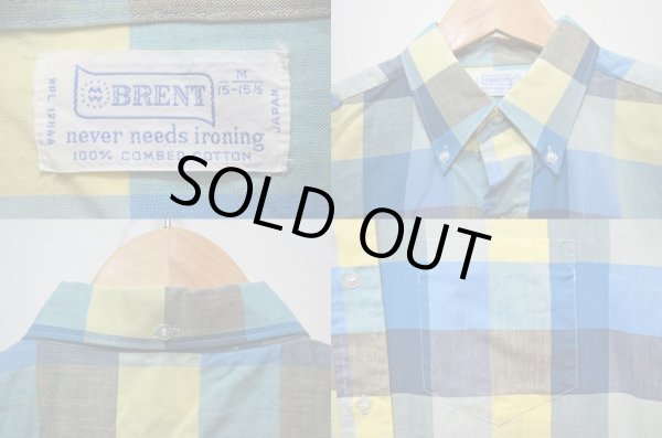 画像3: 60-70's BRENT S/S ボタンダウンシャツ “3点留め” (3)