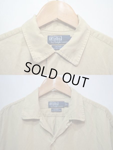 画像4: 90's Polo Ralph Lauren S/S オープンカラーシャツ  “CALDWELL / シルク×リネン” (4)