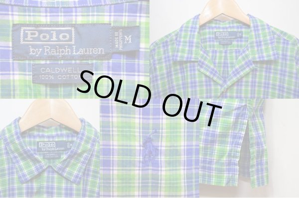 画像3: 90's Polo Ralph Lauren S/S オープンカラーシャツ  “CALDWELL” (3)