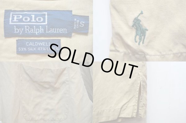 画像3: 90's Polo Ralph Lauren S/S オープンカラーシャツ  “CALDWELL / シルク×リネン” (3)