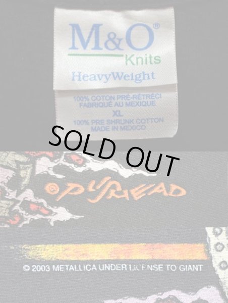 画像4: 03's METALLICA ツアーTシャツ “SUMMER SANITARIUM TOUR / PUSHEAD” (4)