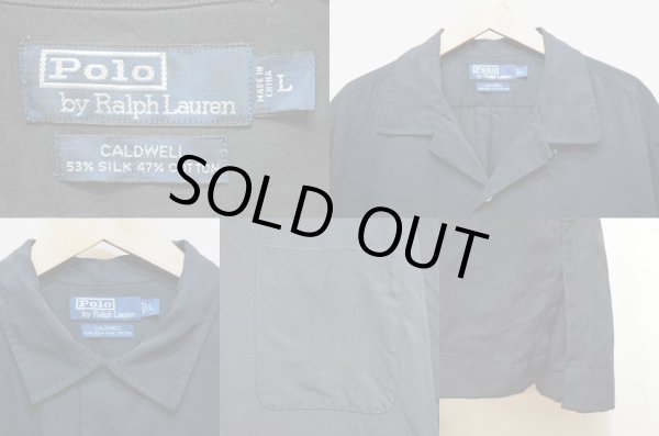画像3: 90's Polo Ralph Lauren S/S オープンカラーシャツ  “CALDWELL / コットン×シルク” (3)
