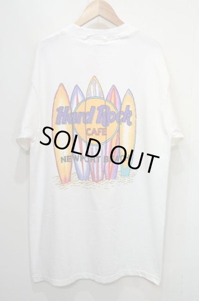 画像2: 90's Hard Rock CAFE 両面プリント Tシャツ “NEWPORT BEACH / DEADSTOCK” (2)