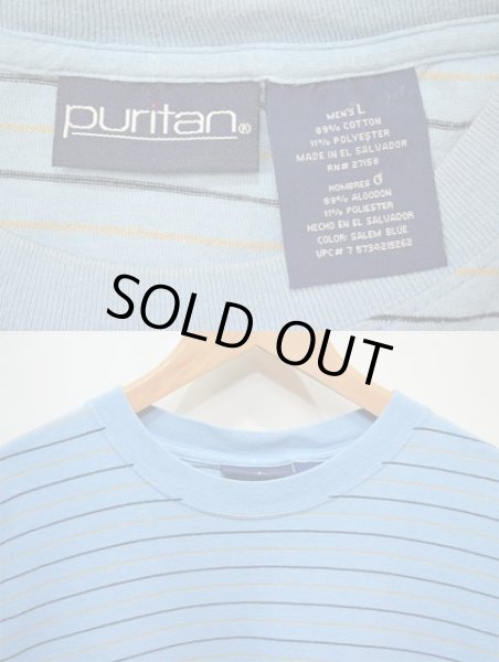画像3: 90-00's Puritan ボーダー柄 Tシャツ (3)
