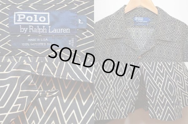 画像3: 90's Polo Ralph Lauren オープンカラーシルクシャツ “MADE IN USA” (3)