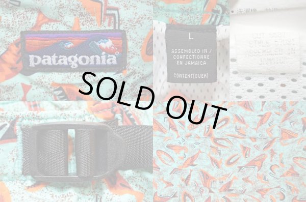 画像3: 90's Patagonia 総柄 リバーショーツ “波タグ / シャーク柄” (3)