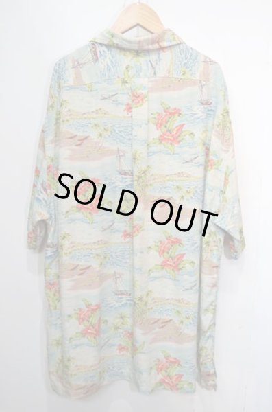 画像2: 90's POLO SPORT S/S レーヨンハワイアンシャツ (2)