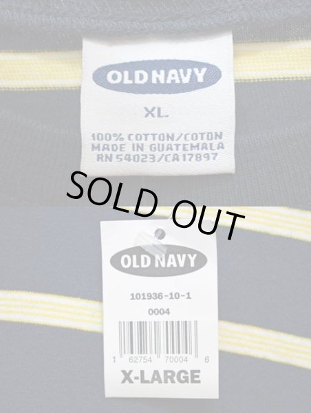 画像3: 00's OLD NAVY マルチボーダー柄 Tシャツ “DEADSTOCK” (3)