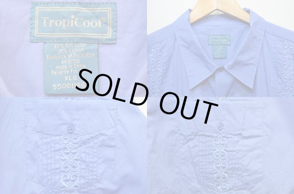 画像3: 90-00's Tropi Cool キューバシャツ “BLUE” (3)