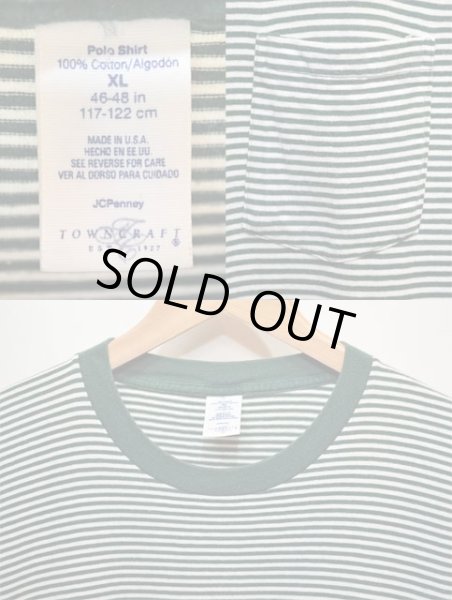 画像3: 90's TOWNCRAFT ボーダー柄 ポケットTシャツ “MADE IN USA” (3)