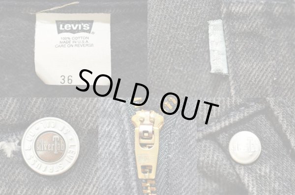 画像4: 90's Levi's silverTab ブラックデニムショーツ “LOOSE / MADE IN USA” (4)