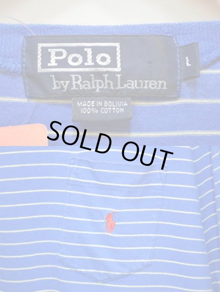 画像3: 90's Polo Ralph Lauren  ボーダー柄 ポケットTシャツ (3)