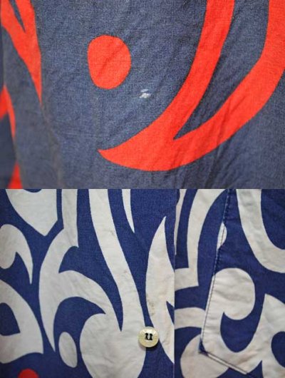 画像1: 90's Stussy コットンハワイアンシャツ