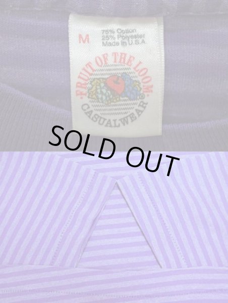 画像3: 90's Fruit of the loom ボーダー柄 Tシャツ “MADE IN USA” (3)