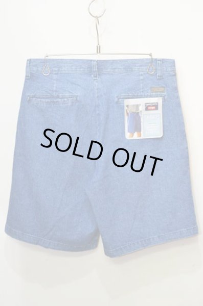 画像2: 日本未発売 TIMBER CREEK BY WRANGLER 2タックデニムショーツ “Mid Indigo” (2)