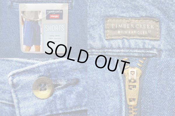 画像3: 日本未発売 TIMBER CREEK BY WRANGLER 2タックデニムショーツ “Mid Indigo” (3)