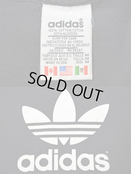 画像3: 90's ADIDAS 両面トレフォイルロゴプリントTシャツ “MADE IN USA” (3)