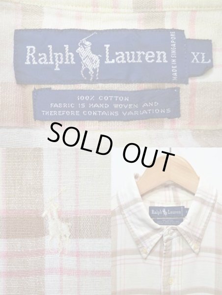 画像3: 90's Polo Ralph Lauren S/S ボタンダウンシャツ (3)