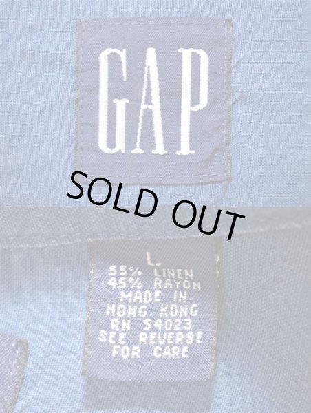 画像3: 90's OLD GAP S/S オープンカラーシャツ (3)