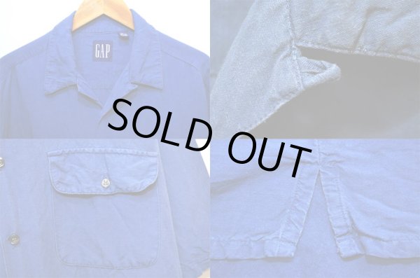 画像4: 90's OLD GAP S/S オープンカラーシャツ (4)