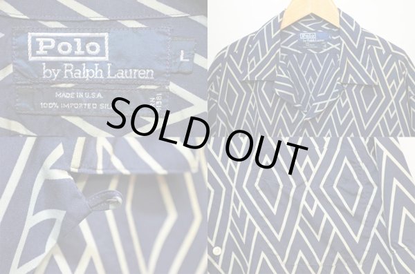 画像3: 90's Polo Ralph Lauren S/S オープンカラーシルクシャツ “MADE IN USA” (3)