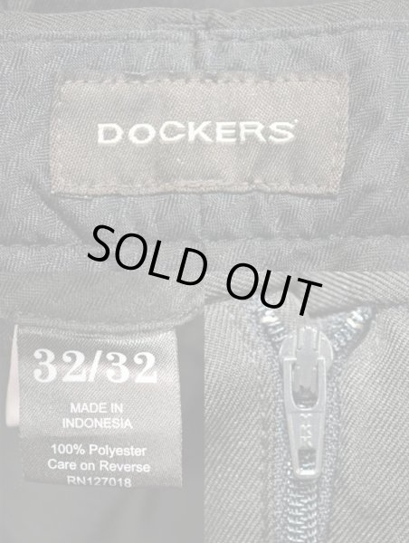 画像3: 90-00's DOCKERS 2タック入り スラックス “BLACK” (3)