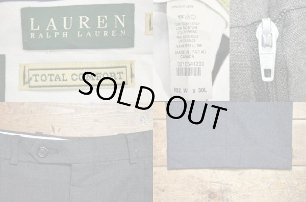 画像3: LAUREN RALPH LAUREN 2タック入り スラックス “CHARCOAL GRAY” (3)