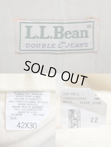 画像3: 90's L.L,Bean ホワイトデニムパンツ “MADE IN USA / DEADSTOCK” (3)