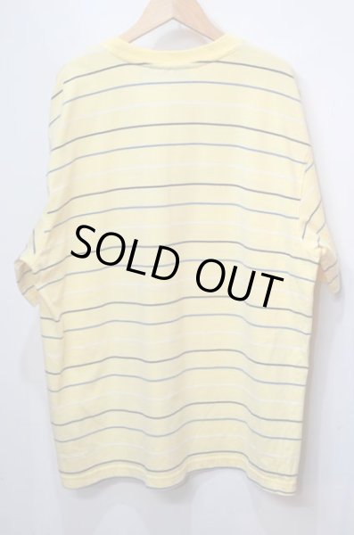 画像2: 90's Puritan マルチボーダー柄 ポケットTシャツ (2)