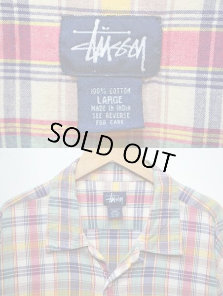 画像3: 90-00's STUSSY S/S オープンカラーシャツ (3)