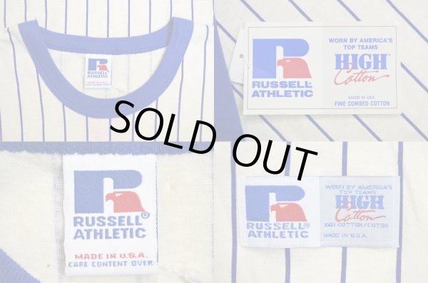 画像3: 90's RUSSELL ベースボールTシャツ “BLUE / DEADSTOCK” (3)
