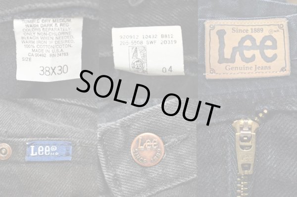 画像3: 90-00's Lee 205-5508 ブラックデニムパンツ “MADE IN USA” (3)